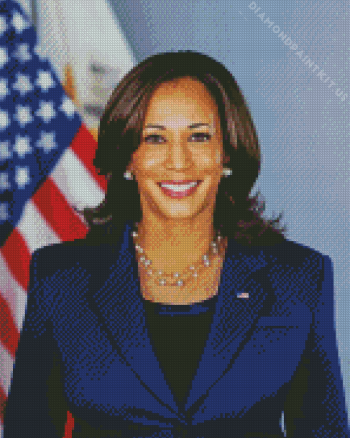 Kamala Harris Politician Diamond Painting