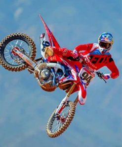 Ken Roczen Motorcycle Racer Diamond Painting