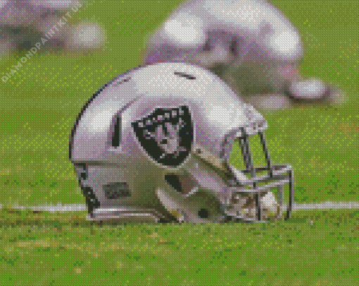 Las Vegas Raiders Football Team Helmet Diamond Painting