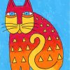 Laurel Burch Cat Art Diamond Painting