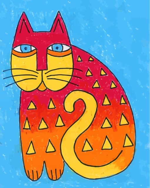 Laurel Burch Cat Art Diamond Painting