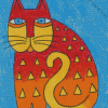 Laurel Burch Cat Art Diamond Painting