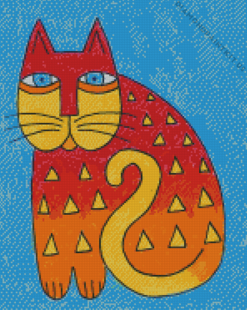 Laurel Burch Cat Art Diamond Painting