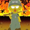 Maggie Simpson Soldier Diamond Painting