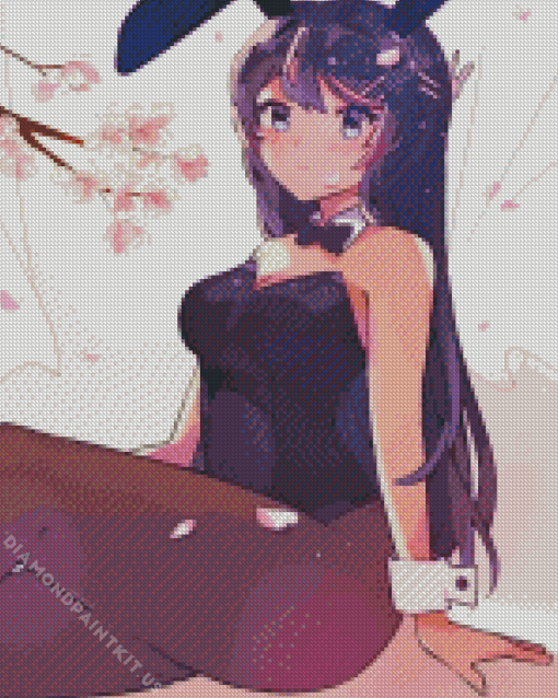 Mai Sakurajima Bunny Girl Diamond Painting