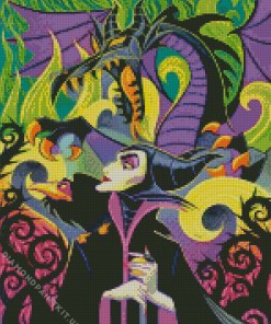 Maleficent Illustration Diamond Painting