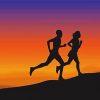 Man And Woman Trail Running Diamond Painting