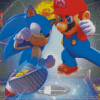 Mario and Sonic Characters Diamond Painting