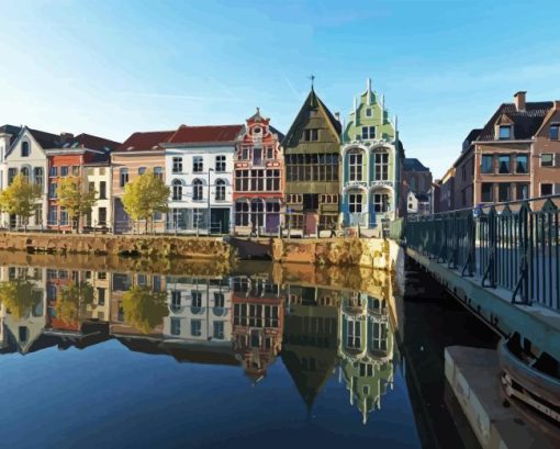 Mechelen Belgium City Diamond Painting