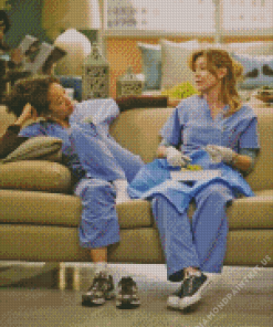 Meredith and Cristina Serie Characters Diamond Painting