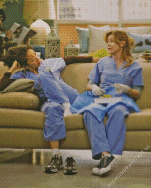 Meredith and Cristina Serie Characters Diamond Painting