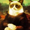 Mona Lisa Grumpy Cat Diamond Painting