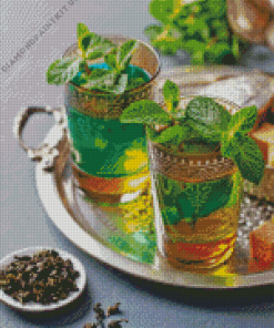 Moroccan Tea With Mint Diamond Painting