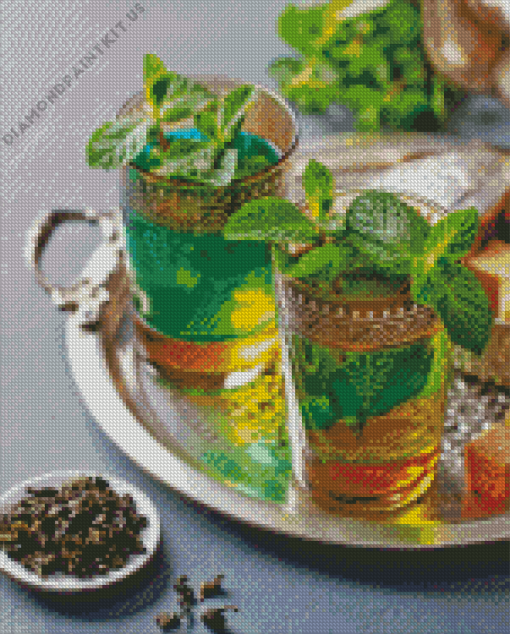 Moroccan Tea With Mint Diamond Painting