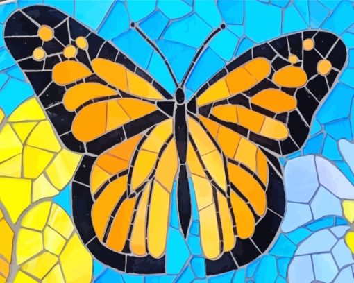 Mosaic Butterfly Diamond Painting