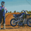 Motorcycle Racer Eli Tomac Diamond Painting