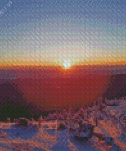 Mount Major Sunrise Diamond Painting