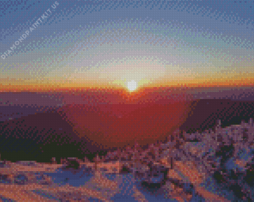 Mount Major Sunrise Diamond Painting