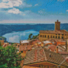 Nemi Village in Italy Diamond Painting