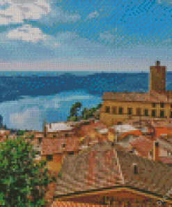 Nemi Village in Italy Diamond Painting