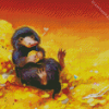 Niffler with Treasure Diamond Painting