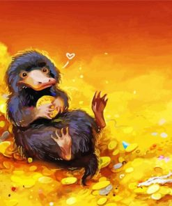 Niffler with Treasure Diamond Painting