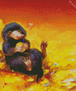 Niffler with Treasure Diamond Painting