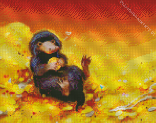 Niffler with Treasure Diamond Painting