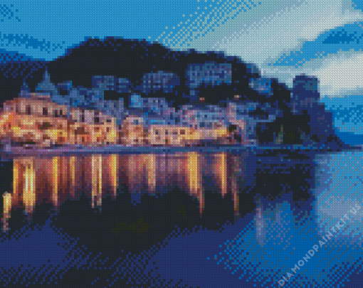 Night Amalfi Coast Diamond Painting