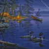 Night Forest Camp Diamond Painting