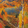 October Gold by Franklin Carmichael Diamond Painting