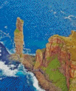 Old Man of Hoy Landscape Diamond Painting