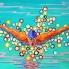 Olympiad Swimming Art Diamond Painting