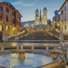 Piazza di Spagna Rome Diamond Painting