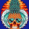 Pineapple Skull Art Diamond Painting