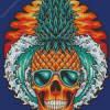 Pineapple Skull Art Diamond Painting