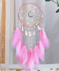 Pink Dreamcatcher Diamond Painting