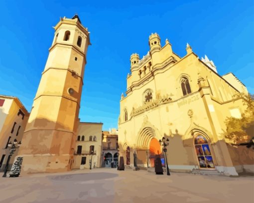 Plaza Mayor de Castellon Diamond Painting