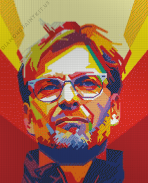 Pop Art Jurgen Klopp Diamond Painting