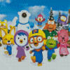 Pororo The Little Penguin Characters Diamond Painting