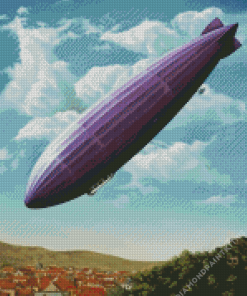 Purple Zeppelin Diamond Painting