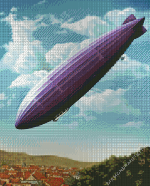 Purple Zeppelin Diamond Painting