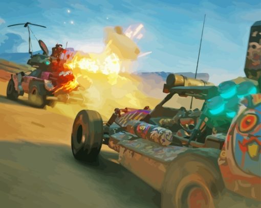 Rage 2 Cars Diamond Painting