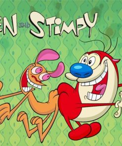 Ren And Stimpy Poster Diamond Painting