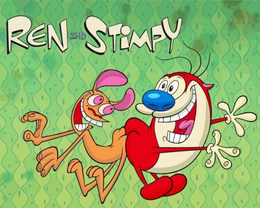 Ren And Stimpy Poster Diamond Painting