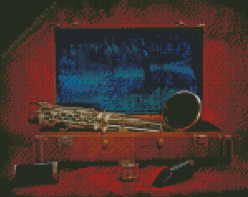 Retro Clarinet Diamond Painting