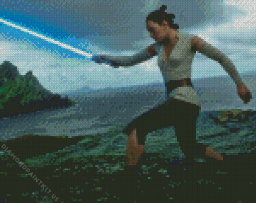 Rey From The Last Jedi Diamond Painting