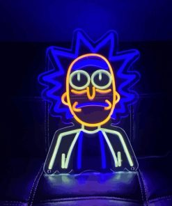 Rick And Morty Wall Art Neon Diamond Painting