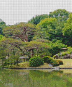 Rikugien Garden Japan Diamond Painting