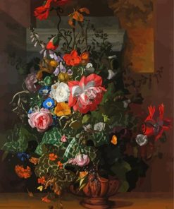 Roses Convolvulus by Rachel Ruysch Diamond Painting